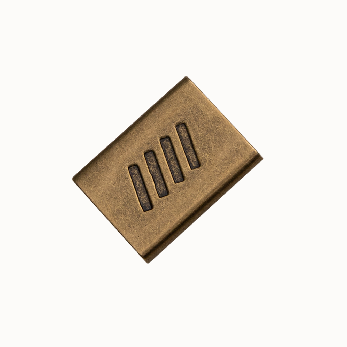 Cotton Ridge Brass Aglets (pair) A pair of square Brass Aglet
