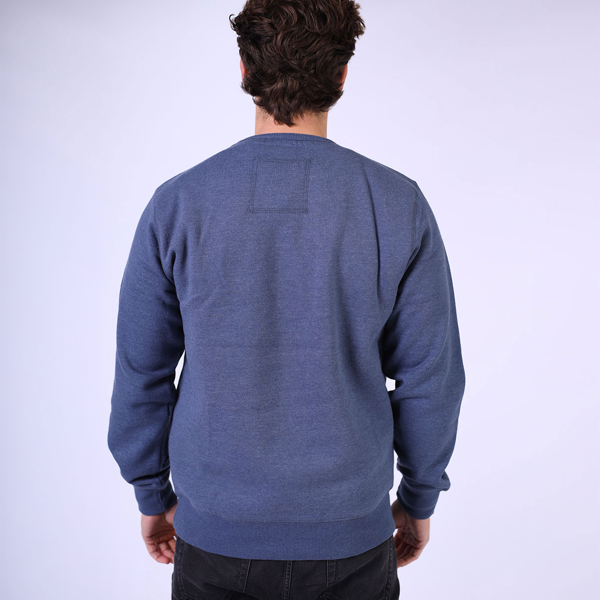 W107PF Navy Melange Male Back