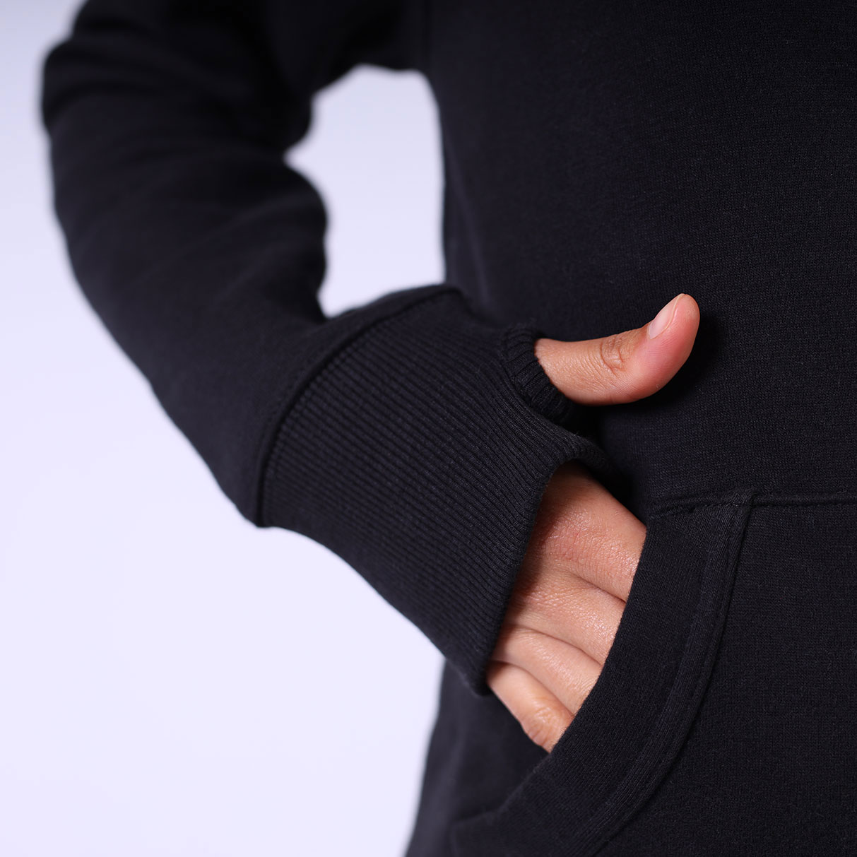 W41PF Black Female Thumbhole Close Up