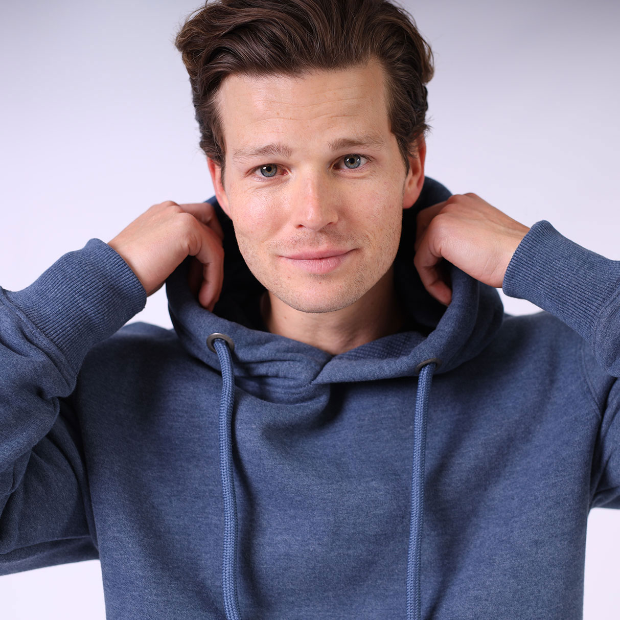 W59PF Navy Male Close Up Front